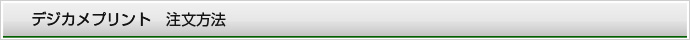 デジカメプリント　注文方法