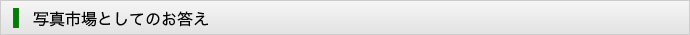 写真市場としてのお答え
